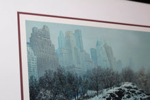 Load image into Gallery viewer, Alexander Chen Central Park Bridge Winter Seriolithograph Numbered Signed Art