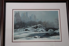 Load image into Gallery viewer, Alexander Chen Central Park Bridge Winter Seriolithograph Numbered Signed Art