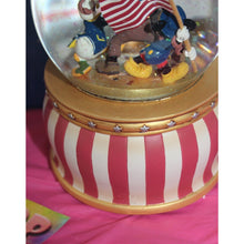 Load image into Gallery viewer, Disney Store Mickey's Yankee Doodle Dandy Musical Snow Water Globe July 4 1776