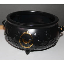 Load image into Gallery viewer, Bath & Body Works Black Footed Round Cauldron Body Care Holder Vanity Halloween