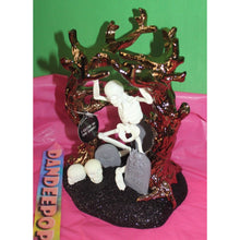 Load image into Gallery viewer, Bath & Body Works Dancing Skeleton In Tree Glow In The Dark Candle Holder
