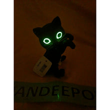 Load image into Gallery viewer, Bath & Body Works 2021 Black Cat Candle Hanger Glow In The Dark Eyes Halloween