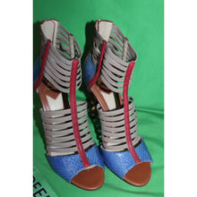 Load image into Gallery viewer, Brian Atwood Vero Cuoio Open Toe High Heel Sandals Multi Color Size Women's 6.5