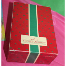 Load image into Gallery viewer, Hallmark Keepsake Go For The Gold Vintage 1988 Olympic Theme Santa Ornament