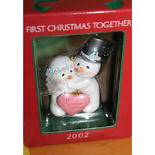 Load image into Gallery viewer, American Greetings 1st Christmas Together 2002 Holiday Ornament AXOR-010H