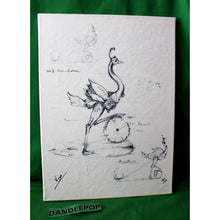 Load image into Gallery viewer, Nano Lopez Elizabeth Nanimals Ostrich Signature Art Giclee Canvas 186/199