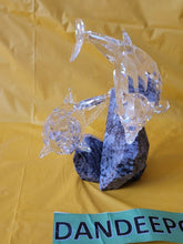 Load image into Gallery viewer, Swarovski Crystal Playful Dolphins Figurine Ocean Of Friendship Soulmates