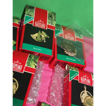 Load image into Gallery viewer, 9 Piece Miniature Hallmark Christmas Holiday Ornaments 1990-1991 Brass Plated