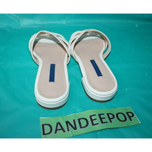 Load image into Gallery viewer, Stuart Weitzman Women's White Cami Sandals Leather Flats Shoes Size 6 CIZW 64218