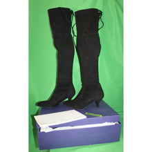 Load image into Gallery viewer, Stuart Weitzman Tiemodel Black Suede High Heel Boots G232996 Women's 6.5M