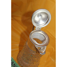 Load image into Gallery viewer, Antique WA Italy Diamond Cut Crystal Silver Plate Pitcher Decanter Carafe