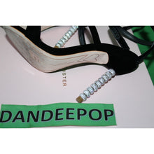 Load image into Gallery viewer, Sophia Webster Rosalind Velvet Sandal Stiletto Crystal Heel Shoes Women's 36.5