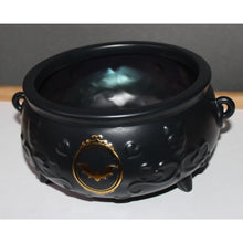 Load image into Gallery viewer, Bath & Body Works Black Footed Round Cauldron Body Care Holder Vanity Halloween