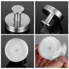 Load image into Gallery viewer, 2-Pack: Strong Suction Cup Hooks – Silver Brushed Stainless Steel, No Drilling Required