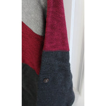 Load image into Gallery viewer, Tara By Vince Camuto Color Block 3/4 Sleeve Sweater Size Women's Small Gray Red