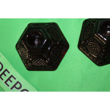 Load image into Gallery viewer, Avon Glass Dark Ruby Red Pair Of Taper Candle Holders Cape Cod Collection