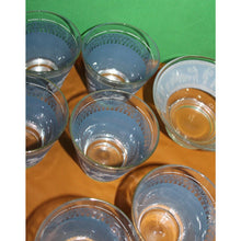 Load image into Gallery viewer, 7 Pc Pattern Hazel Atlas Arabian Knights Wegewood Cups And Bowl Blue White