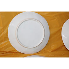 Load image into Gallery viewer, 4 Piece Rae Dunn Melamine Magenta Sunshine Relax Summer 10" White Dinner Plates
