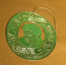 Load image into Gallery viewer, American Greetings Elvis Presley 18K Gold Plated 1995 Christmas Holiday Ornament
