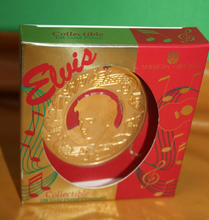 Load image into Gallery viewer, American Greetings Elvis Presley 18K Gold Plated 1995 Christmas Holiday Ornament
