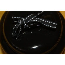 Load image into Gallery viewer, Rae Dunn Fangs For The Memories Black Ceramic Storage Canister Artisan Halloween