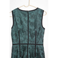 Load image into Gallery viewer, Ivy + Blu Maggy Boutique Black Overlay Teal Sleeveless Dress Size Women's 2