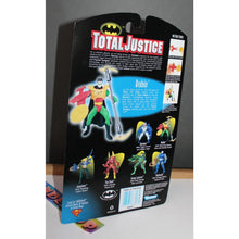 Load image into Gallery viewer, Batman Total Justice Robin With Spinning Razor Disc And Battle Staff Kenner Toy