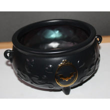 Load image into Gallery viewer, Bath & Body Works Black Footed Round Cauldron Body Care Holder Vanity Halloween