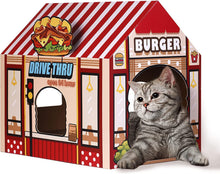Load image into Gallery viewer, Cardboard Cat House with Scratcher