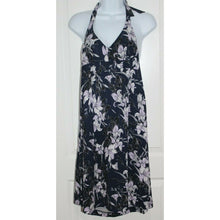 Load image into Gallery viewer, Athleta Halter Tie Top Sleeveless Blue Floral Dress Size Women's 2