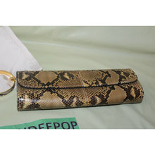 Load image into Gallery viewer, Ted Rossi NYC Python Snakeskin Bangle Clutch Wristlet Handbag C107 M10049
