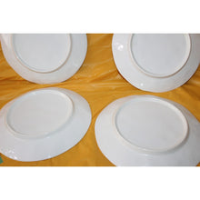 Load image into Gallery viewer, 4 Piece Rae Dunn Melamine Magenta Sunshine Relax Summer 10" White Dinner Plates