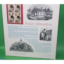 Load image into Gallery viewer, American Commemoratives Public Education USPS Stamps 250 October 01, 1985