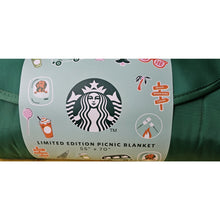 Load image into Gallery viewer, Starbucks Coffee Road Trip Collection Limited Edition Picnic Blanket Green 55x70