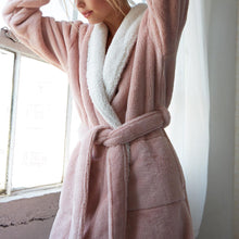 Load image into Gallery viewer, Cloud Soft Sherpa Fleece Robe