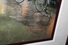 Load image into Gallery viewer, Thomas Kinkade Hometown Morning Lithograph 2000 Framed Artist Signed 30x40 IP