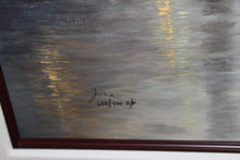 Load image into Gallery viewer, Thomas Kinkade Hometown Morning Lithograph 2000 Framed Artist Signed 30x40 IP