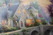 Load image into Gallery viewer, Thomas Kinkade Lamplight Manor Lithograph 2000 Framed Artist Signed Art 24 x 36