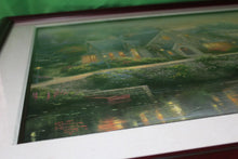 Load image into Gallery viewer, Thomas Kinkade Lamplight Manor Lithograph 2000 Framed Artist Signed Art 24 x 36