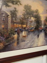 Load image into Gallery viewer, Thomas Kinkade Carmel, Sunset On Ocean Ave Lithograph 1999 Framed Signed 28x42