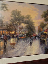Load image into Gallery viewer, Thomas Kinkade Carmel, Sunset On Ocean Ave Lithograph 1999 Framed Signed 28x42