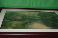 Load image into Gallery viewer, Thomas Kinkade Quiet Evening Offset Lithograph 1998 Framed Artist Signed 24x30