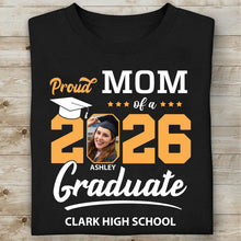Load image into Gallery viewer, Personalized Proud Family Graduation 2026 Upload Photo Shirt C534
