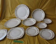 Load image into Gallery viewer, Vintage 10 Piece Serving Plates Bowl The Paden City Pottery Co USA Marlene Lace