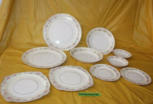 Load image into Gallery viewer, Vintage 10 Piece Serving Plates Bowl The Paden City Pottery Co USA Marlene Lace