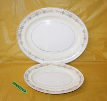 Load image into Gallery viewer, Vintage Large And Medium Platters The Paden City Pottery Co USA Marlene Lace