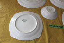 Load image into Gallery viewer, Vintage 5 Piece Dinner Salad Plates The Paden City Pottery Co USA Marlene Lace