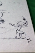 Load image into Gallery viewer, Nano Lopez Elizabeth Nanimals Ostrich Signature Art Giclee Canvas 186/199