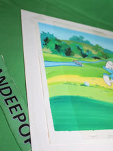 Load image into Gallery viewer, The Smurfs Original Production Registry Hand Painted Animation Cel Golf Scene