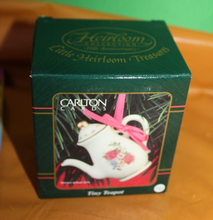 Load image into Gallery viewer, American Greetings Carlton Cards Heirloom Treasures Tiny Teapot Ornament 143